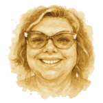 Ilustração em aquarela de hóspede da Villa Samburá